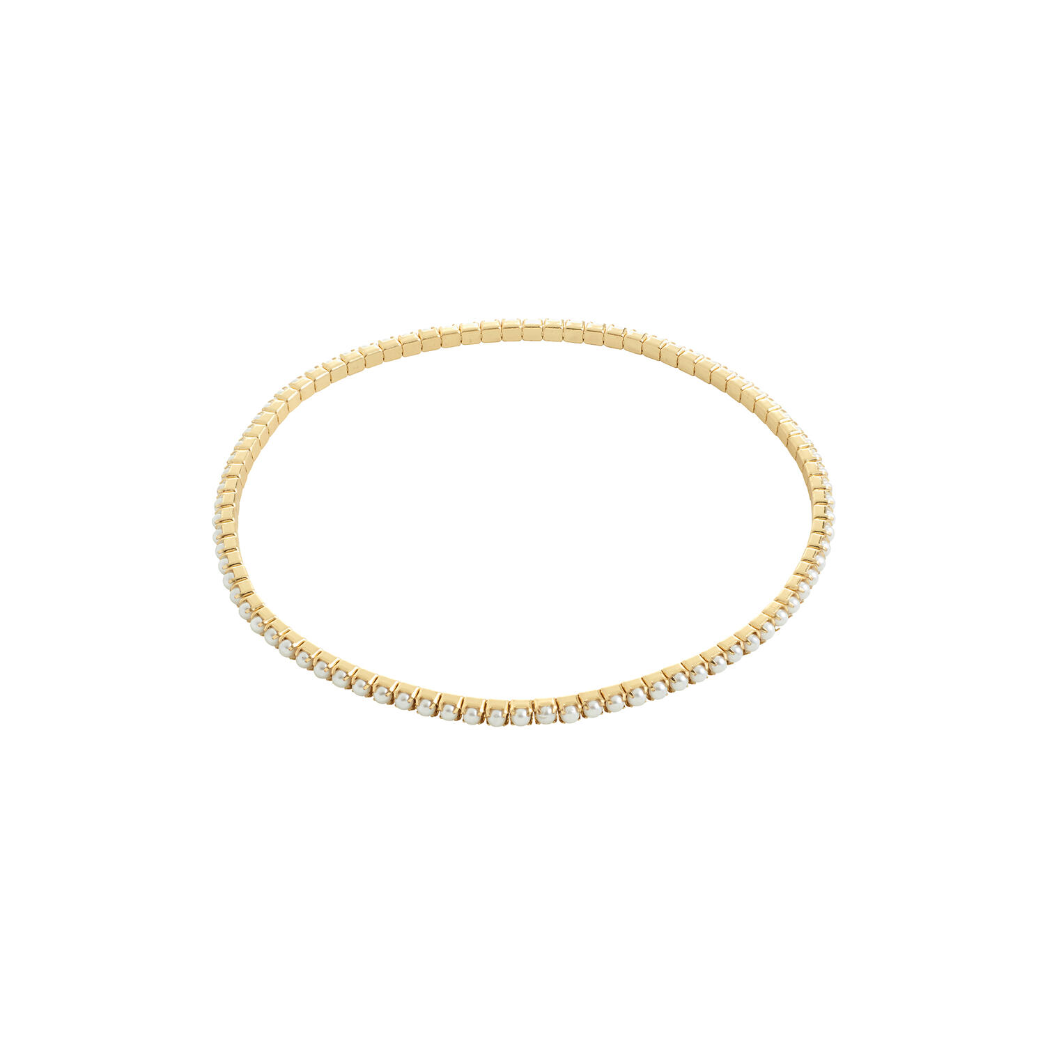 ARASH perle armb&aring;nd, guldbelagt