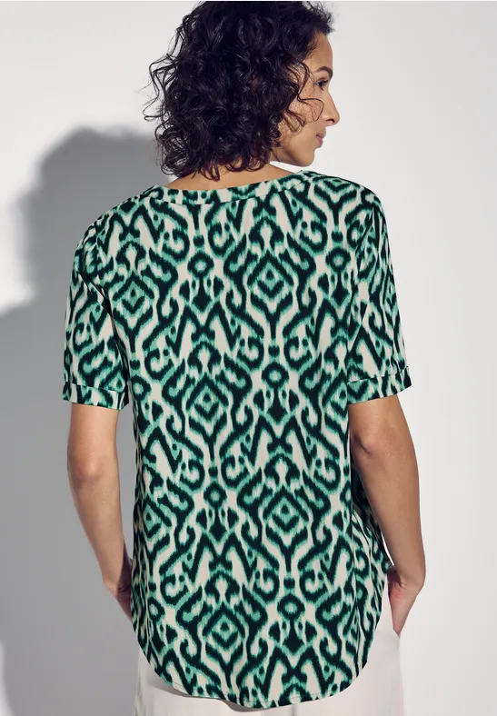 Gemusterte Bluse