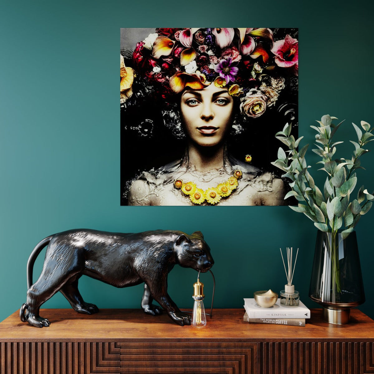 Kare Design Animal Bagheera Vloerlamp - Zwart