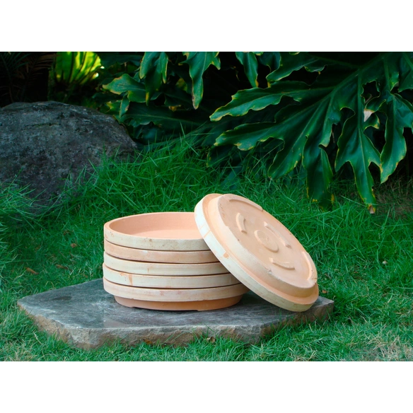 Untersetzer, White Washed Terracotta, Ø 20 cm