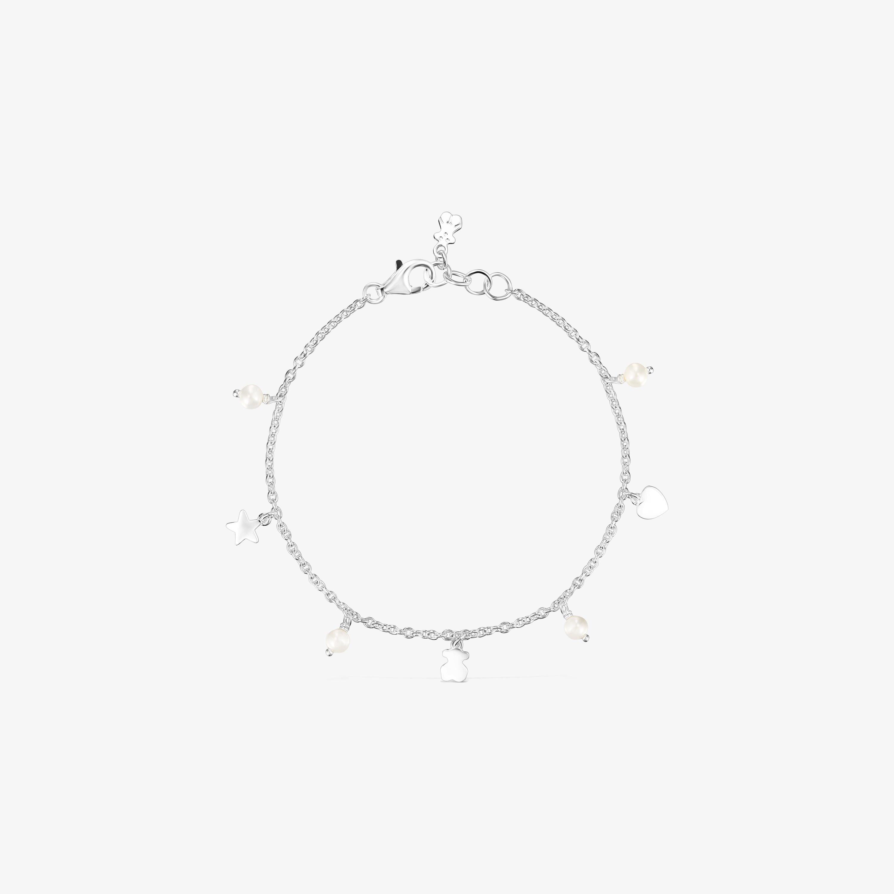 Pulsera de plata y perlas Cool Joy