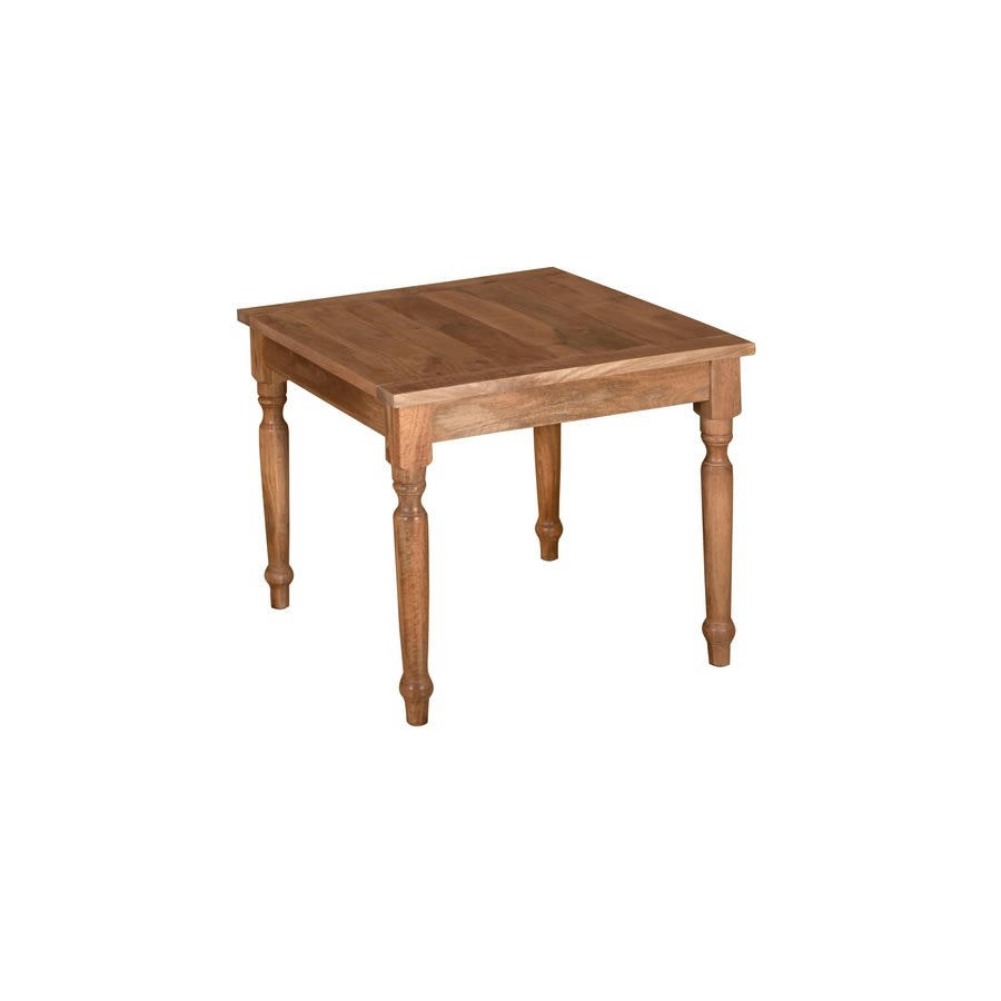 - Table bois de manguier naturel 90x90x77