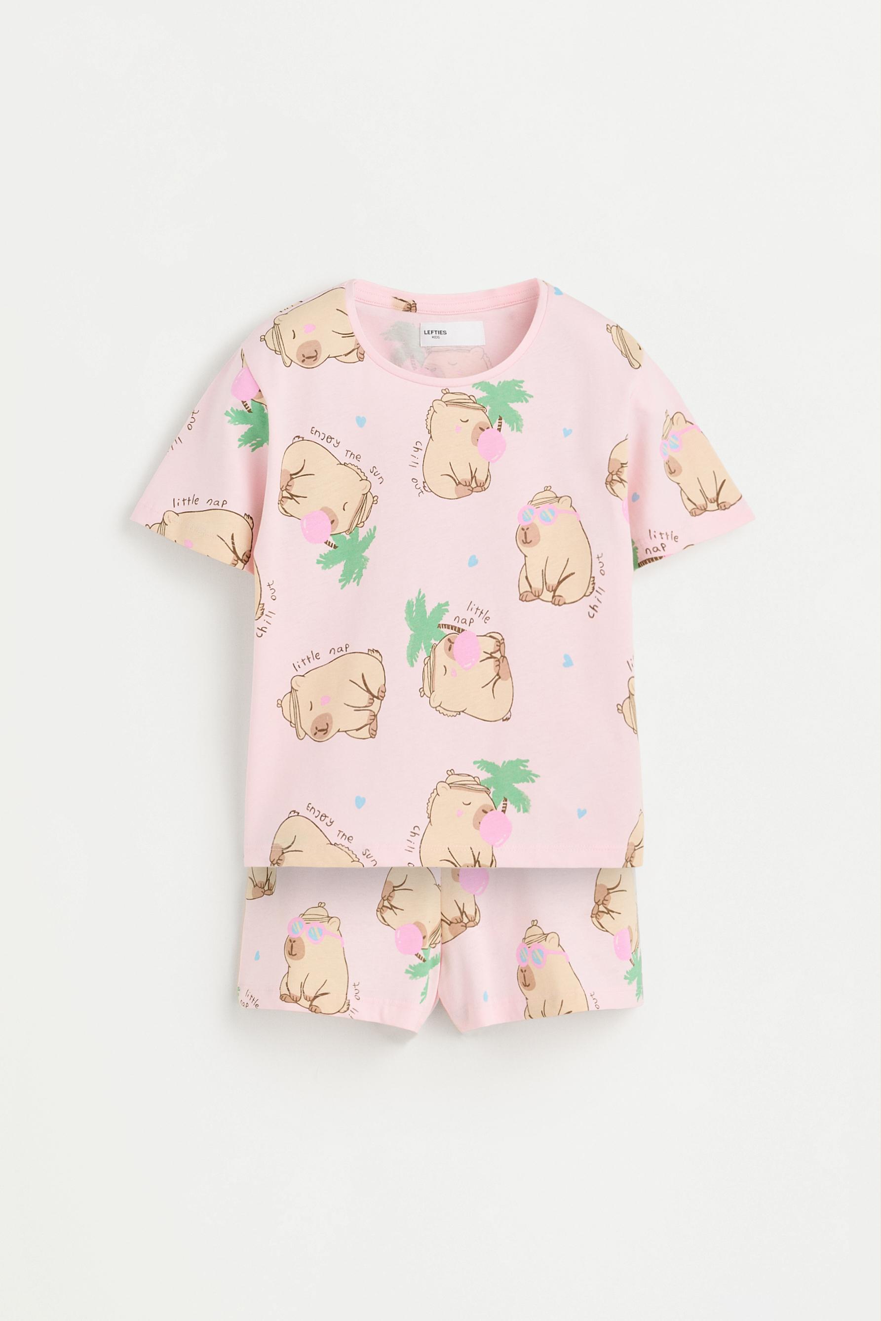 Pijama corto estampado