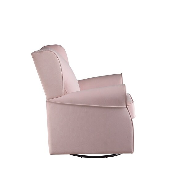 Swivel Chair Removable Cushion Cover and Nailhead Trim Recliners with Glider