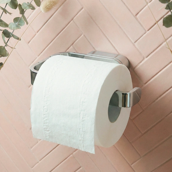 Toilettenpapierhalter »AURA«, Chrom, Montageart: Bohren
