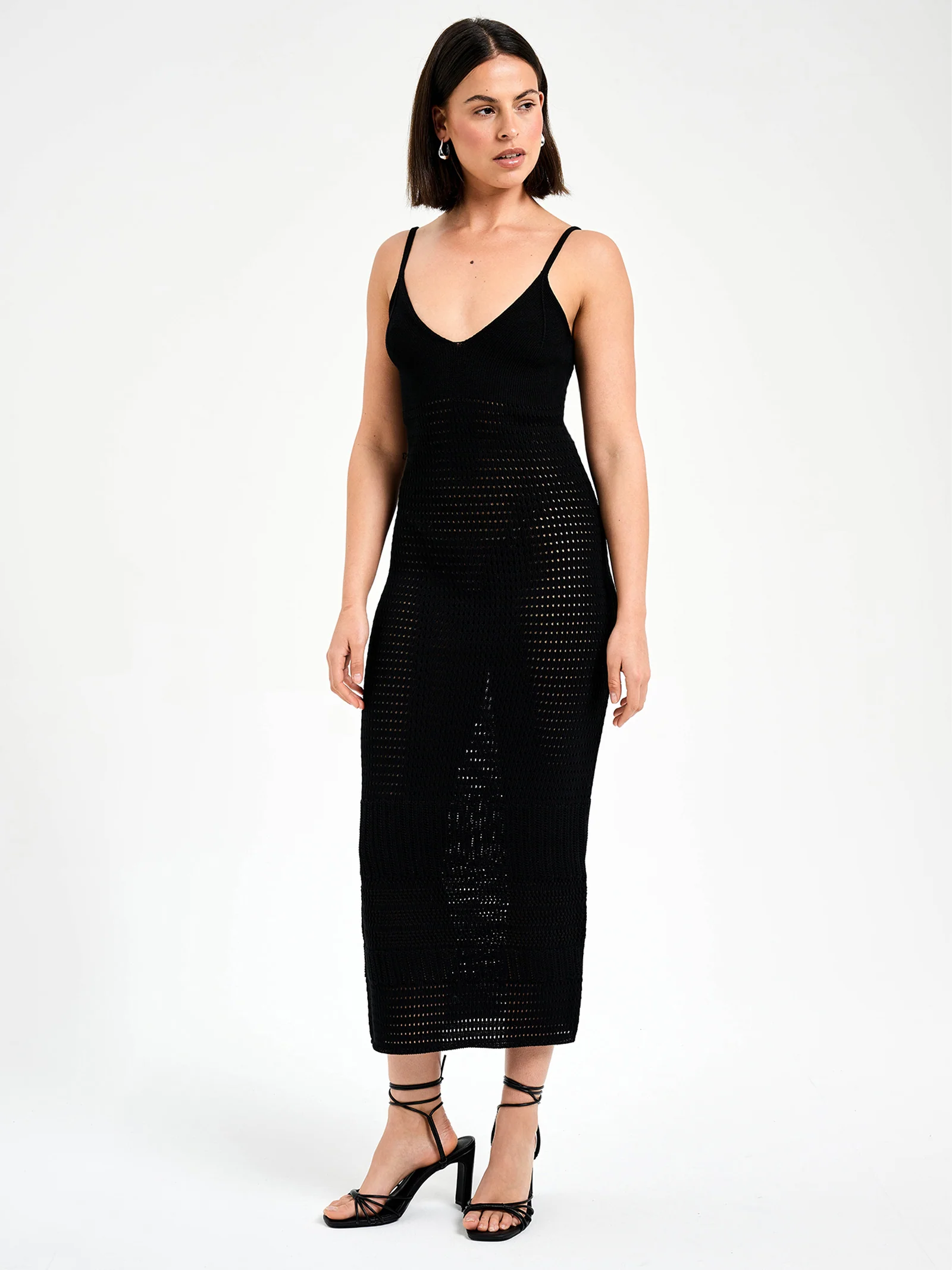 Sora Crochet Midi Dress