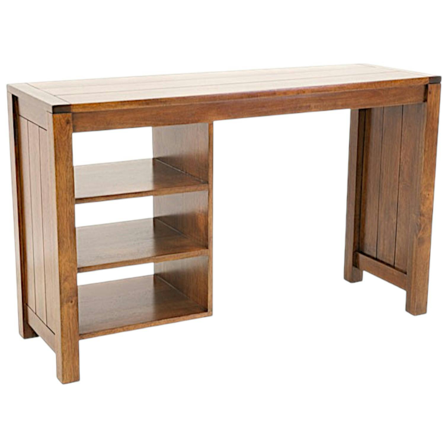 Bureau console moderne bois hévéa 120cm ATTAN