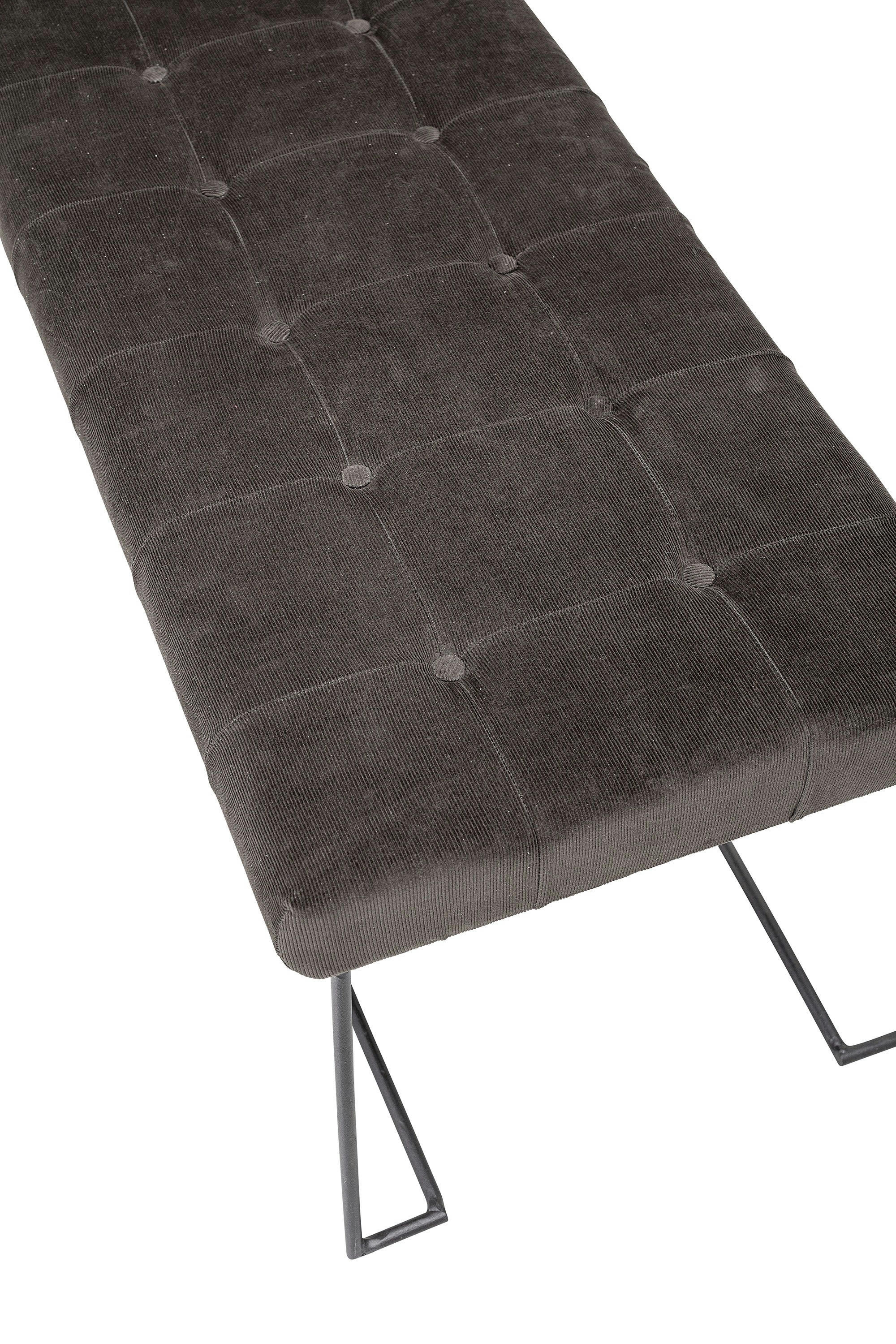 QUIBOU - Banc Marjorie polyester et fer L120cm