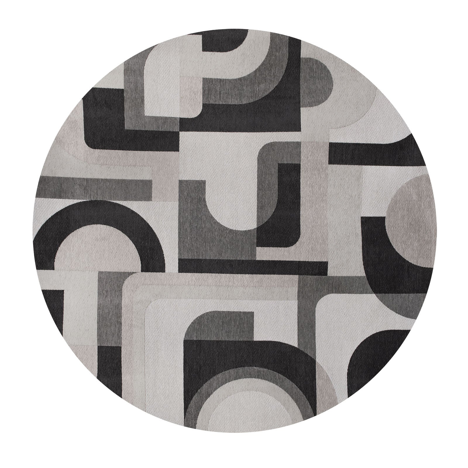 Louis De Poortere vloerkleed Saxon Beige - grijs - 140x140cm