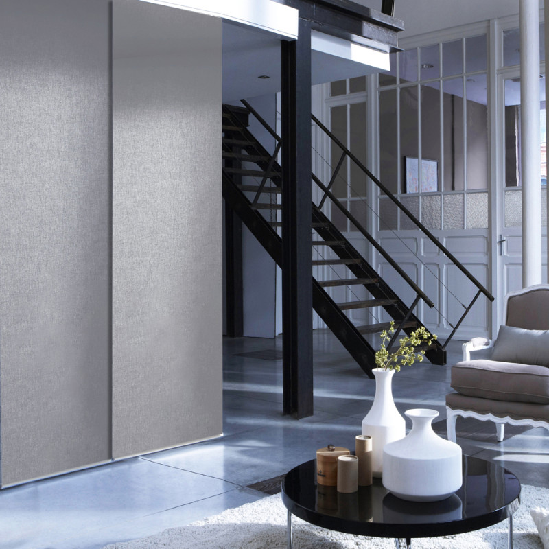 Kit de panneaux japonais gris 170 x 250 cm MADECO