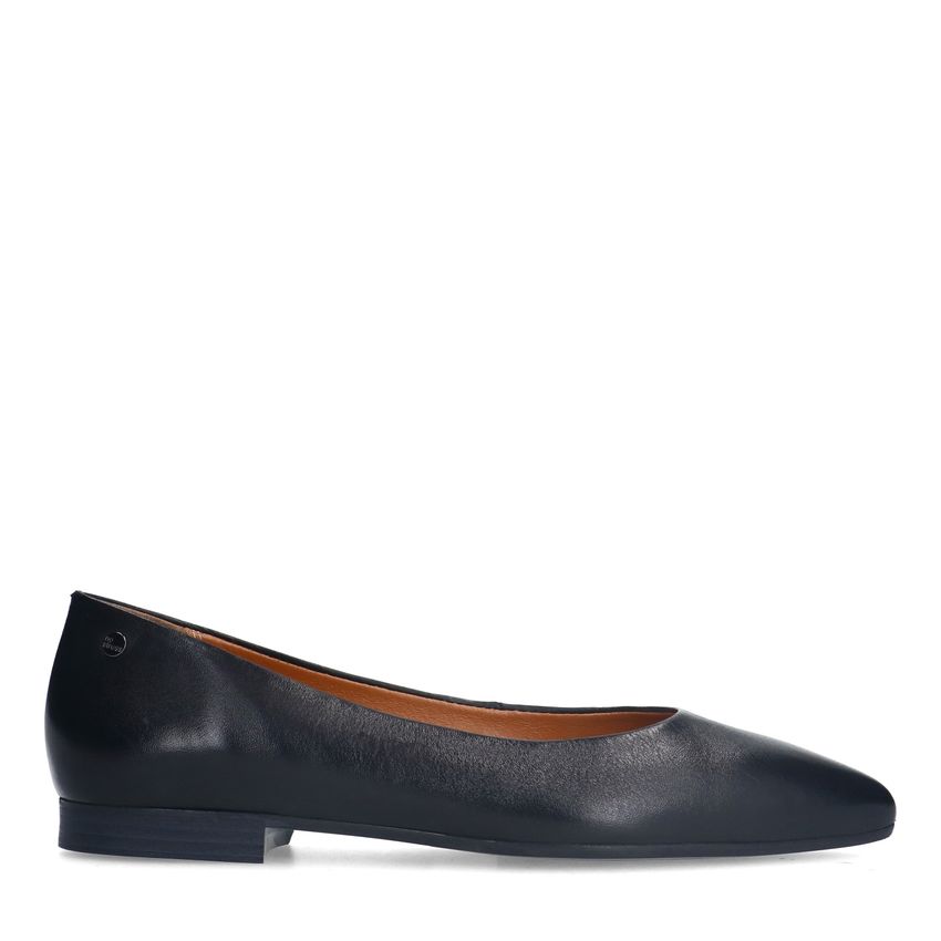 No Stress Zwarte leren loafers