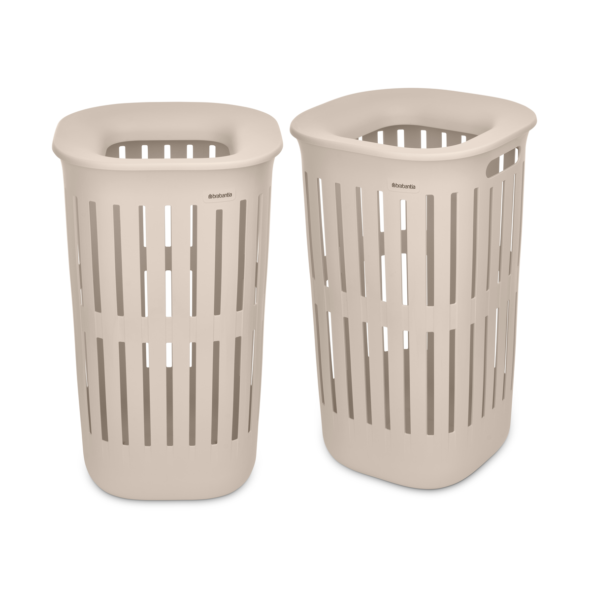 Brabantia Collect-It Wasmand 55 liter, set van 2 - Soft Beige
