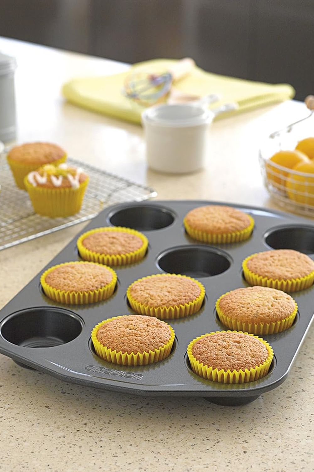 Meyer Circulon Momentum Carbon Steel Non Stick 3 Piece Baking Set - Grey