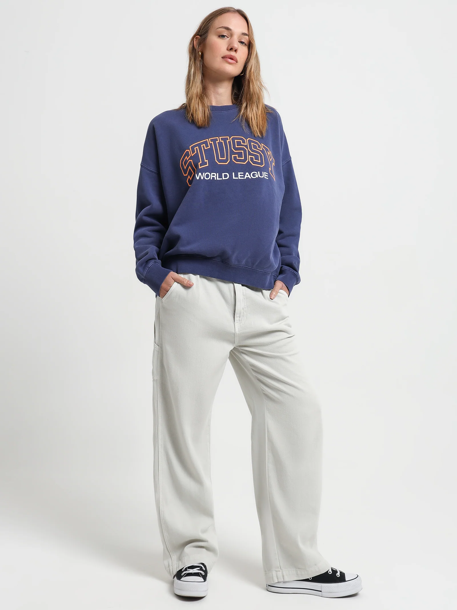 Stussy Sport Oversized Crew