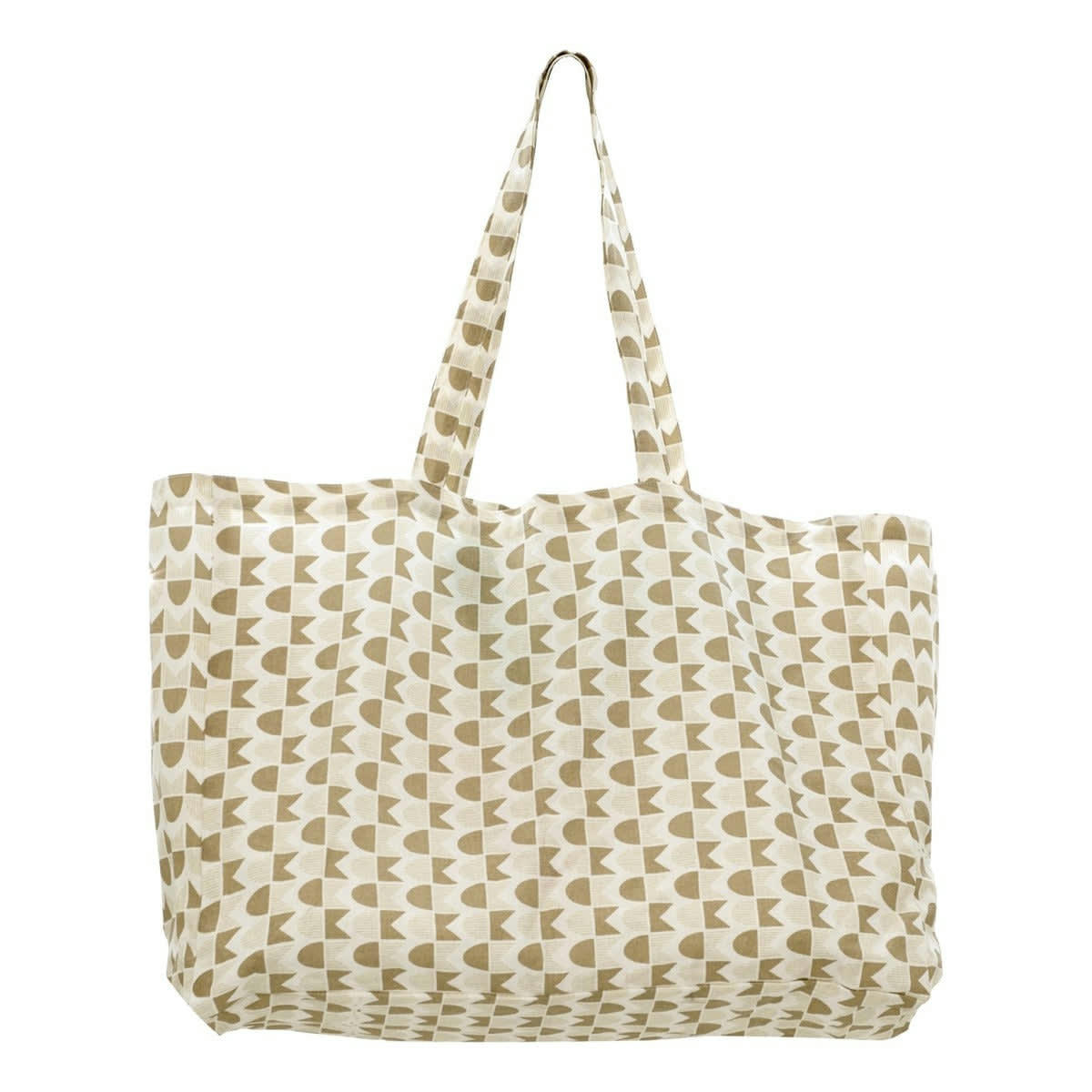 SKANDI - Sac de plage coton  40x56x16 sable