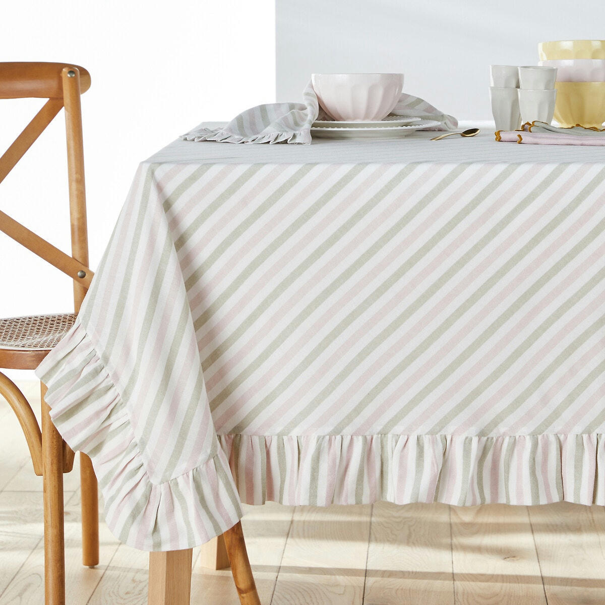 Nappe rayée coton tissé-teint, Bridget