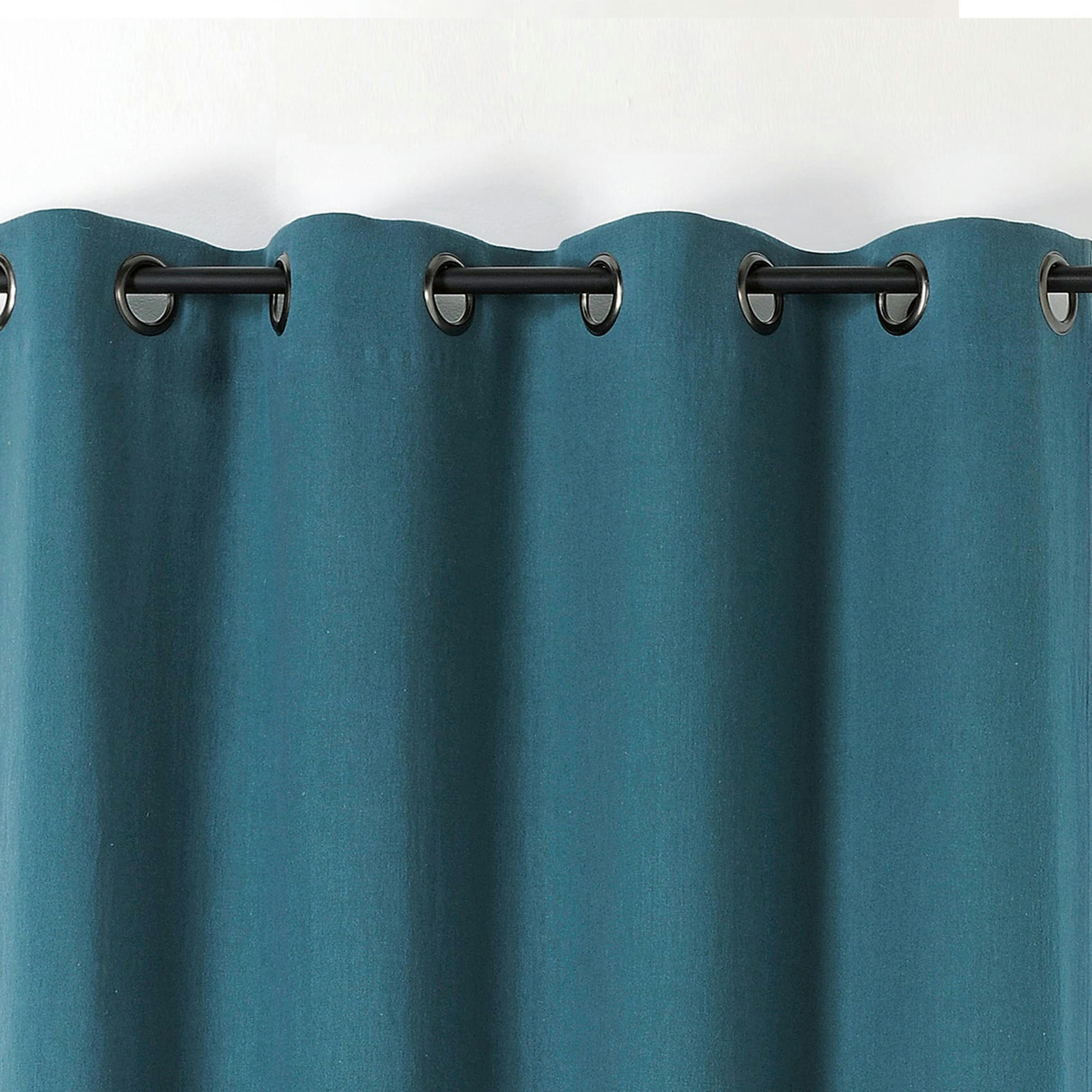 - Rideau en 100% lin libeccio bleu 135x255 cm