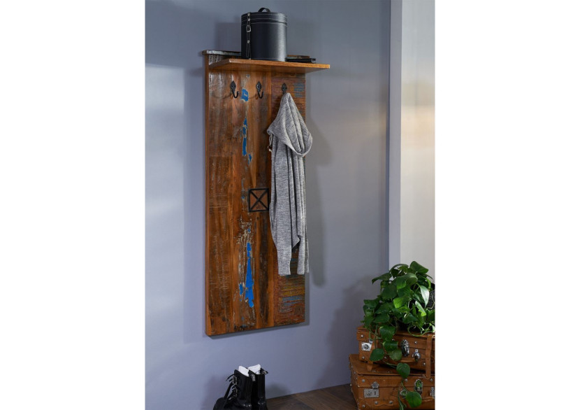 SPIRIT Wieszak #111 Drewno z odzysku Lakier 59x30x145 cm