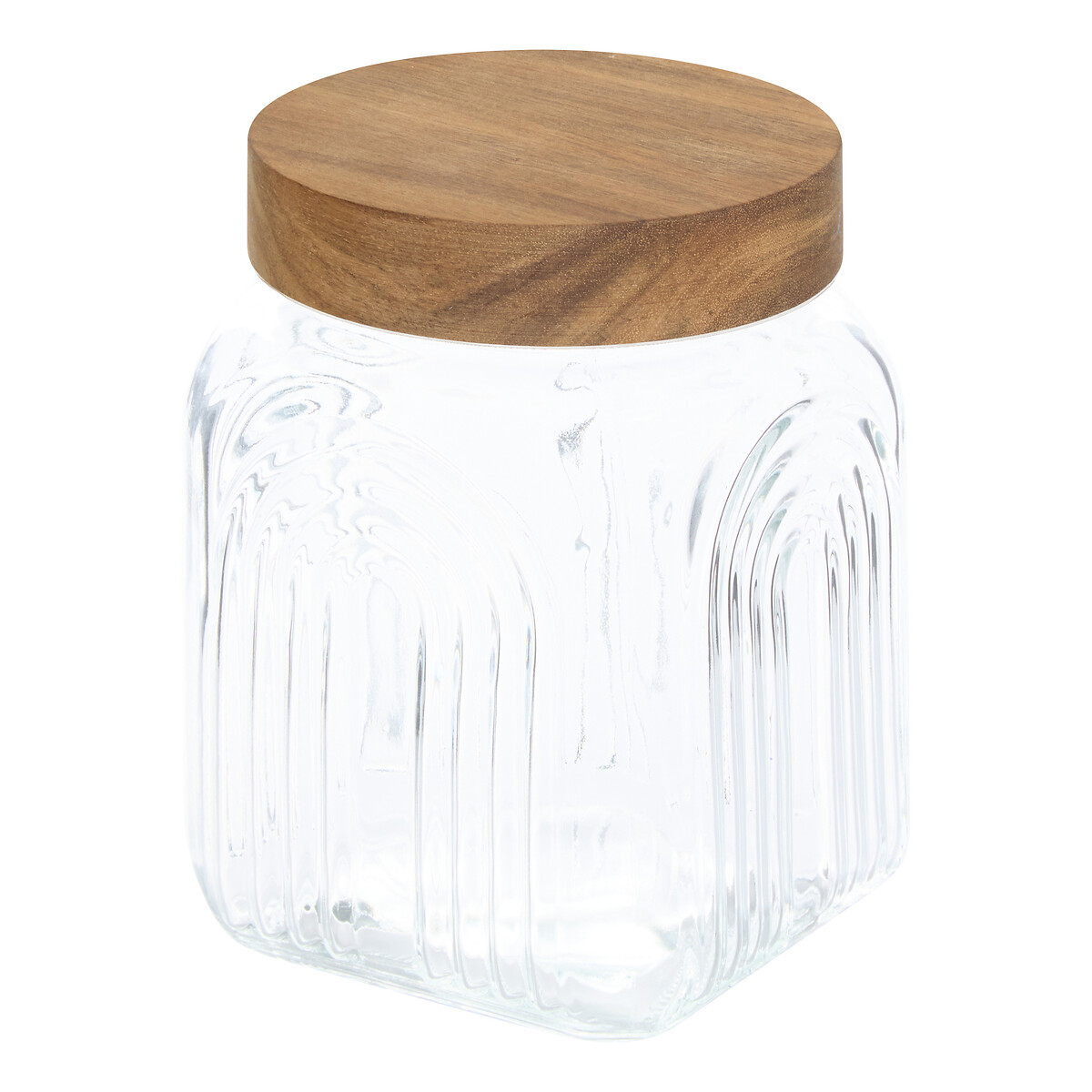 Frasco ARCHE com tampa madeira acácia 1L