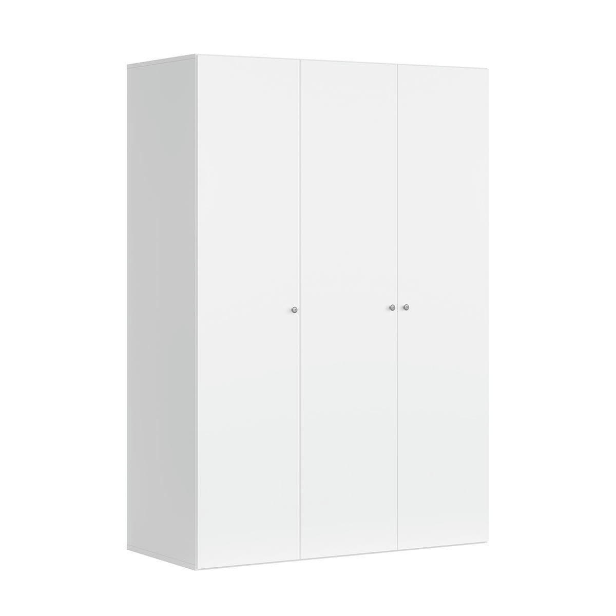 - Armoire 3 portes L150 x H218 cm stratifiés blanc