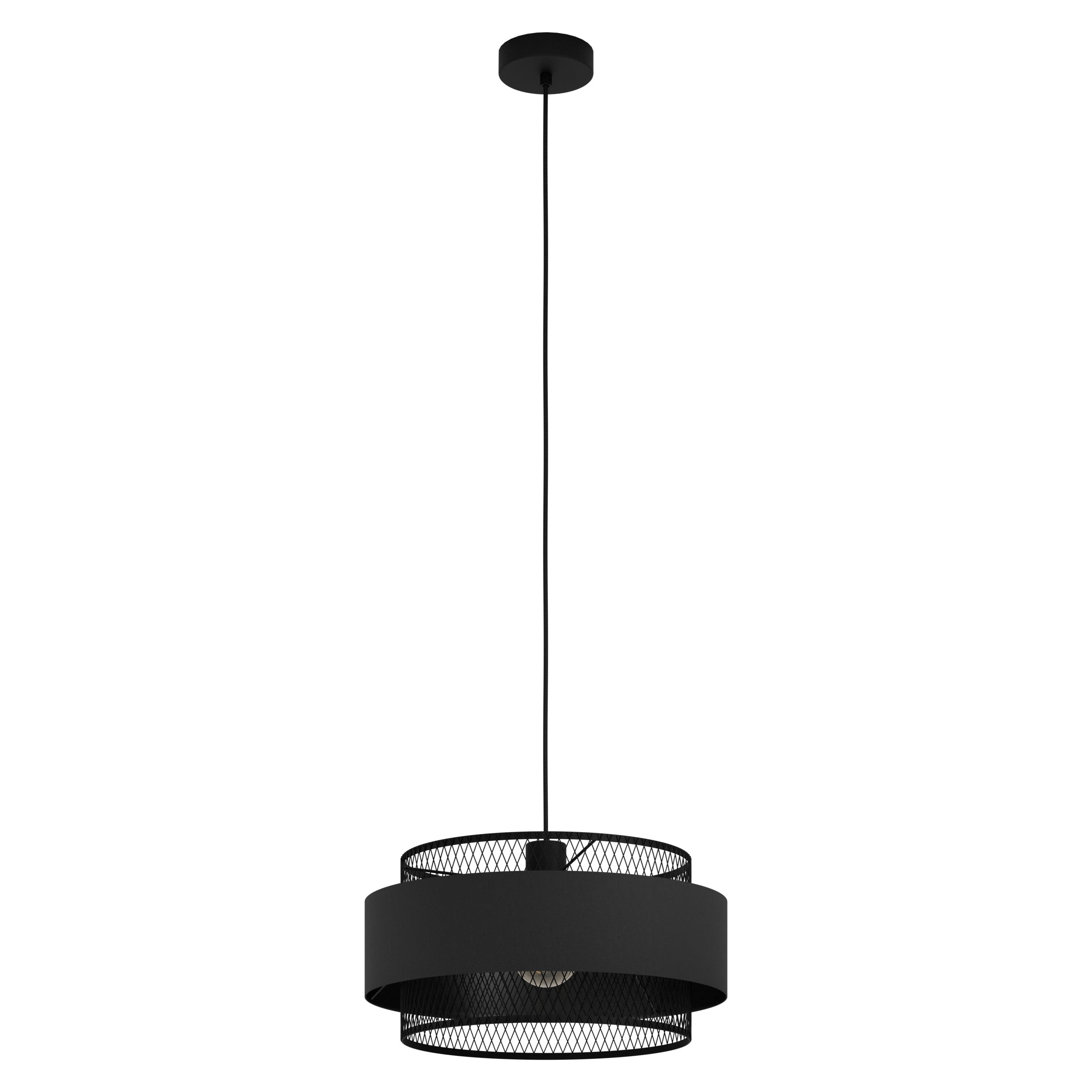 EGLO hanglamp Bazely - e27 - 40 cm - zwart