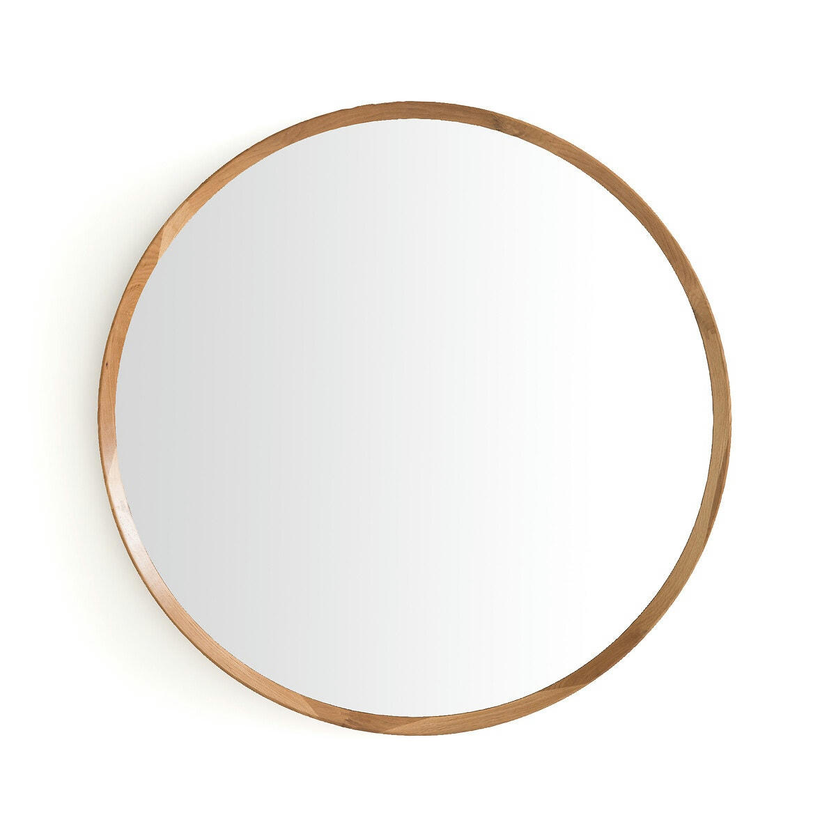 Miroir rond chêne massif, Diam 100cm, Orion