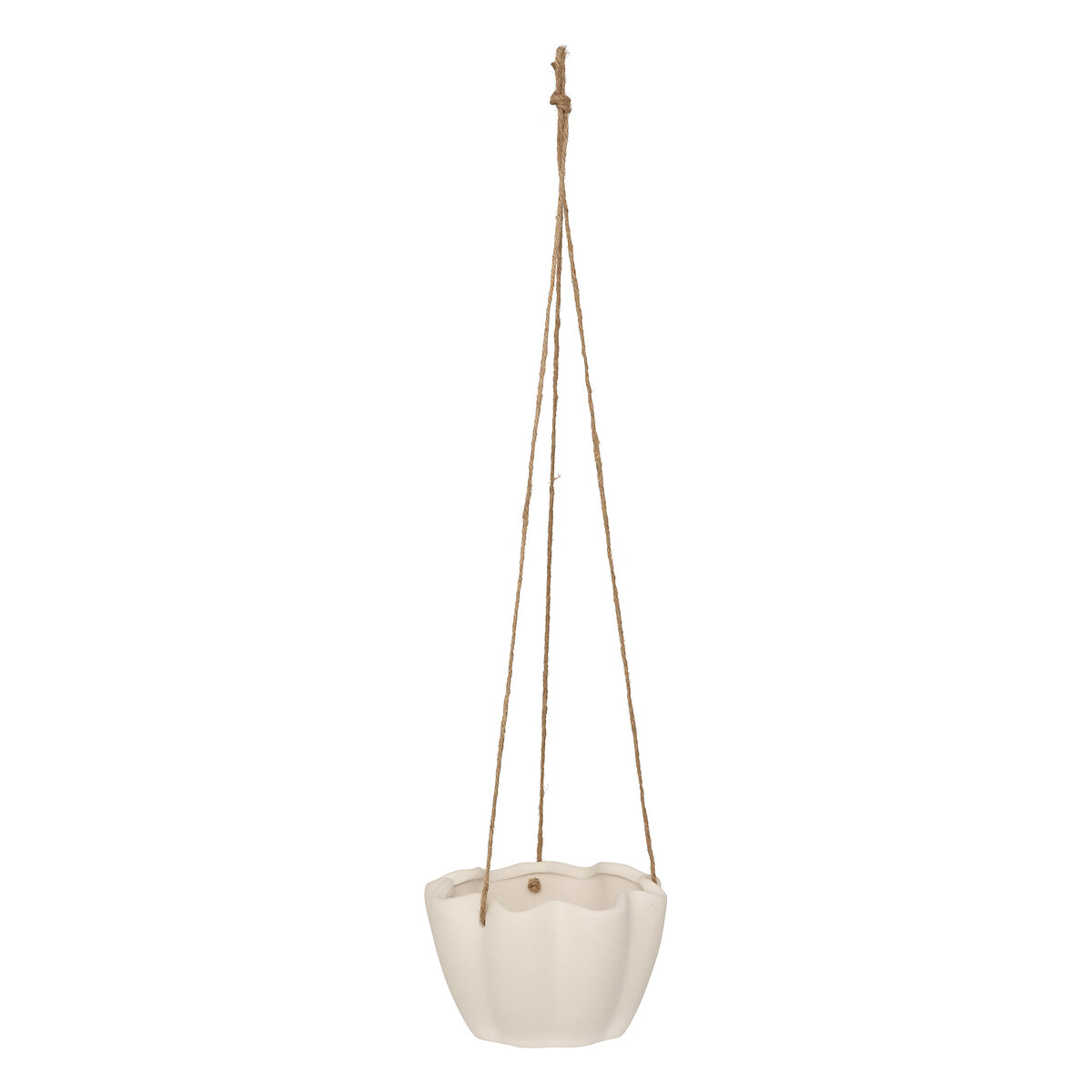 Vaso suspenso WILD ROMANCE branco em cerâmica