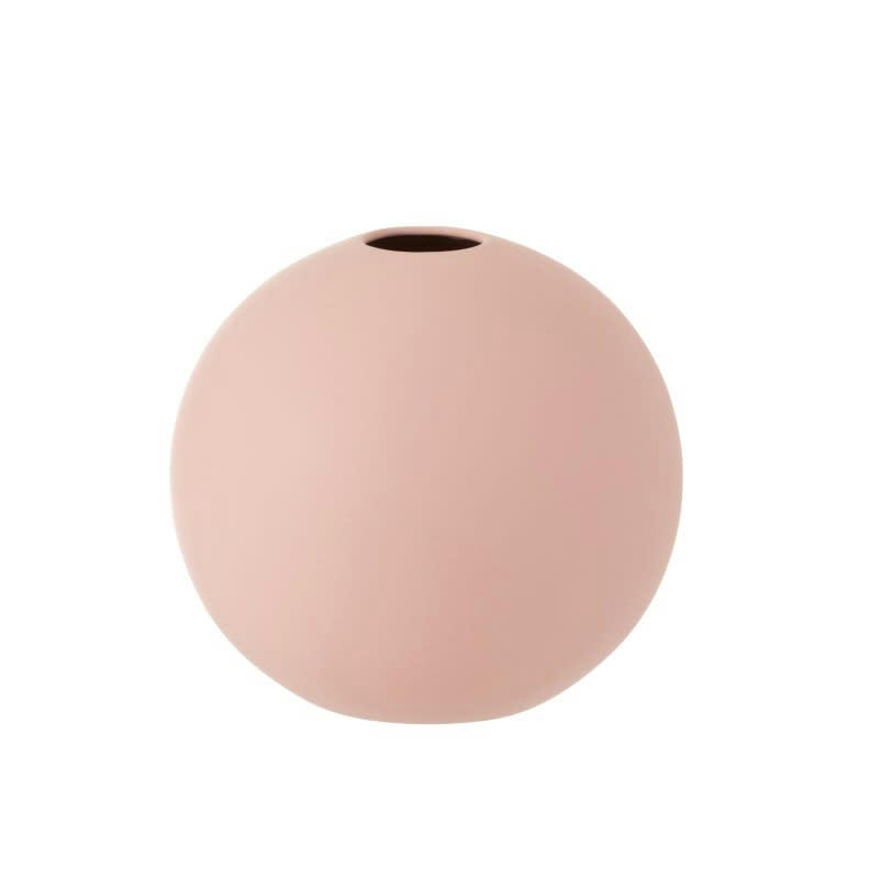 - Vase boule en céramique rose pastel D18cm