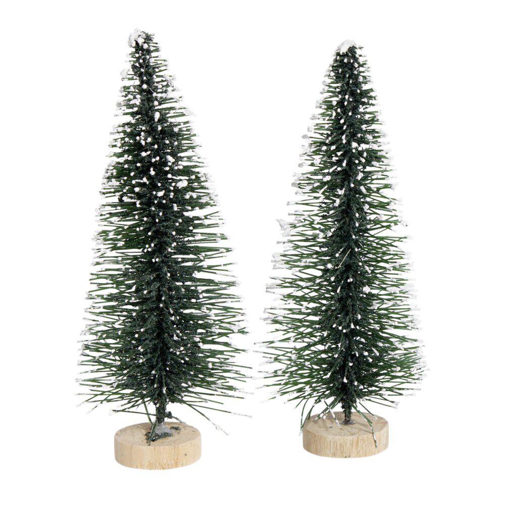 Sapin de No&euml;l pour crèche x2