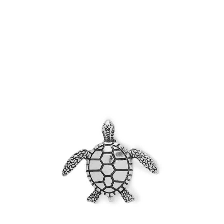 Manfield Zilverkleurige schildpad broche