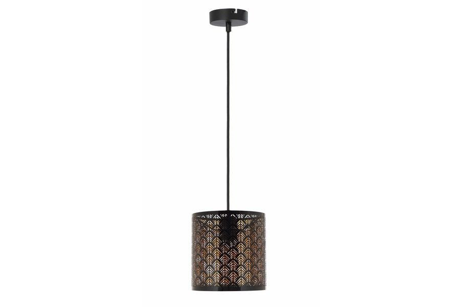 Lampa wisząca czarna Tuluza 1xE27x60W wym: 80x20x20 cm Reality