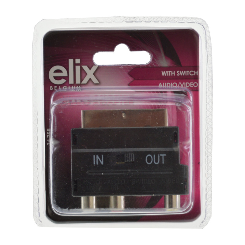 Adaptateur péritel avec commutateur 2 voies