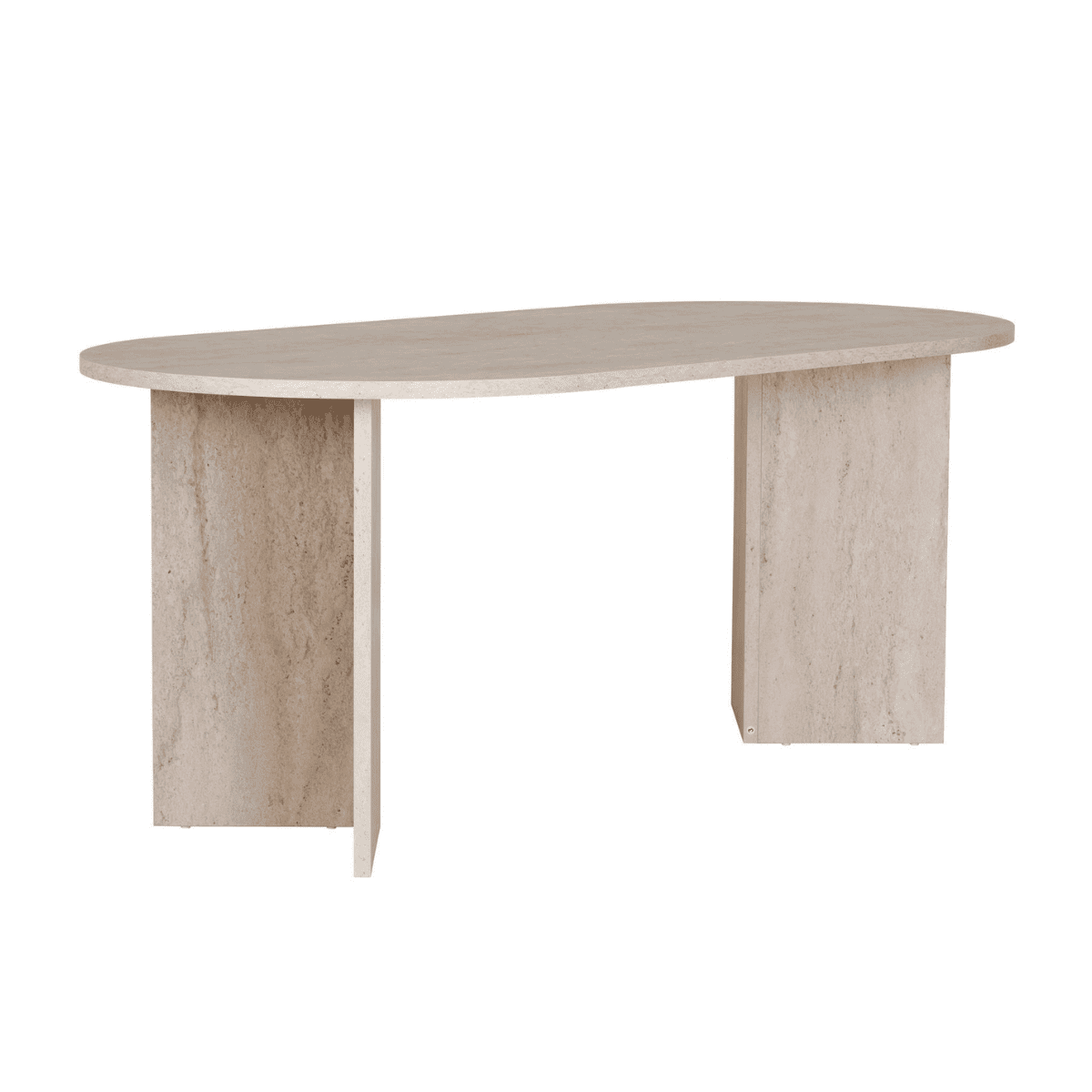 Calicosy - Eettafel met afgeronde randen SABLE - 89,5x180x75 cm