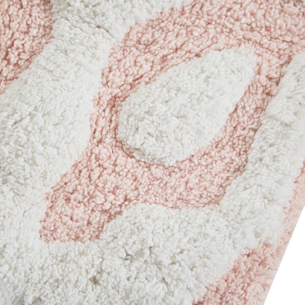 25in x 25in Round Casablanca Medallion Cotton Tufted Bath Rug