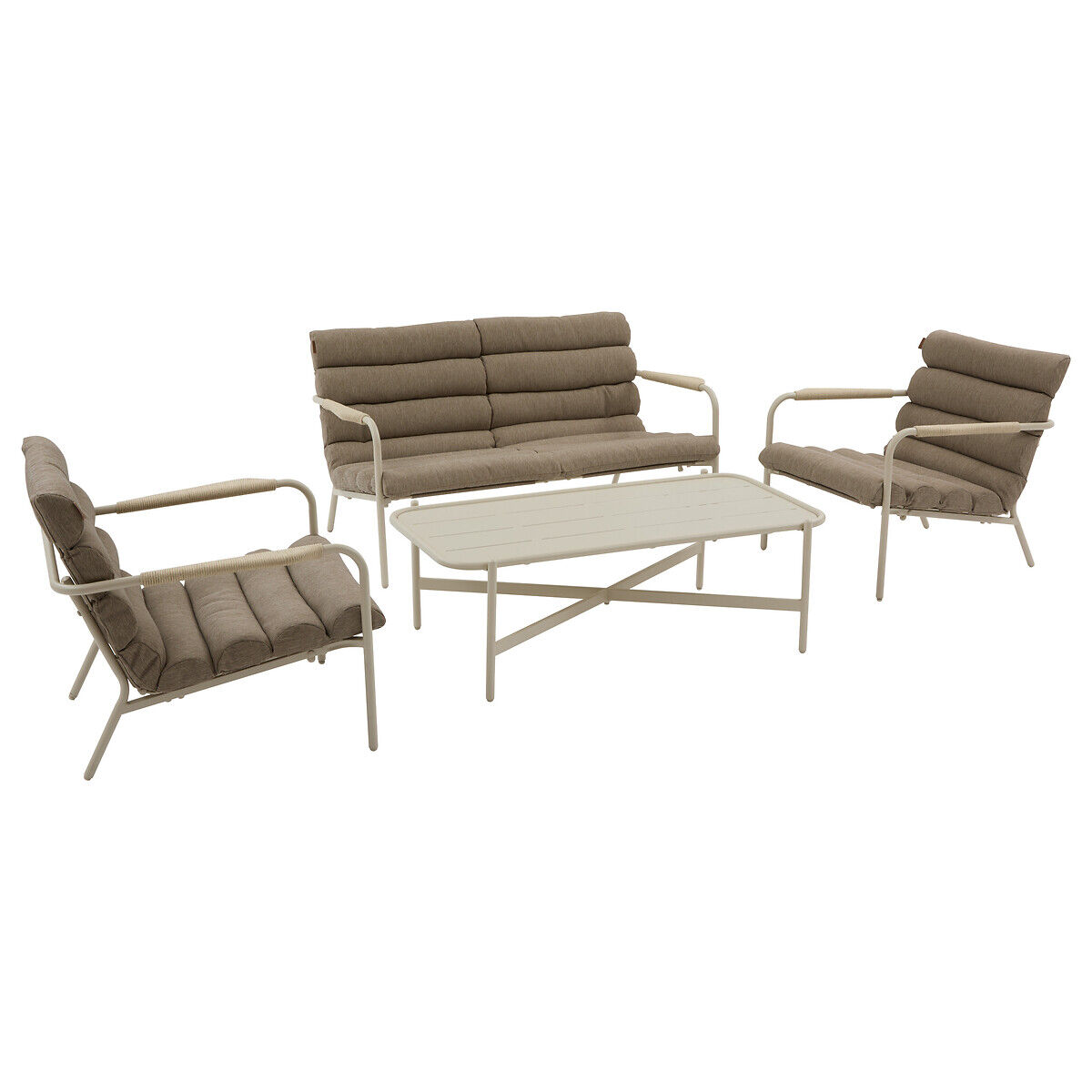 Conjunto de jardim SOLANI argile para 4 pessoas