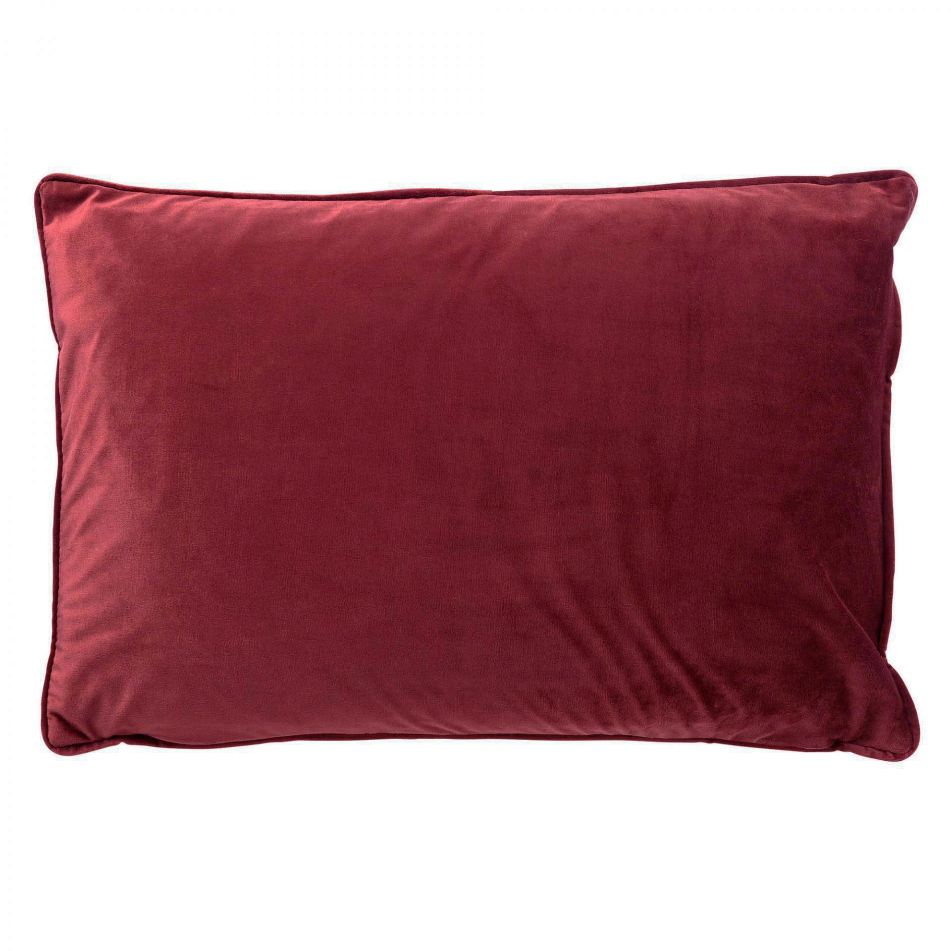 FINN - Coussin - rouge en velours 40x60 cm uni