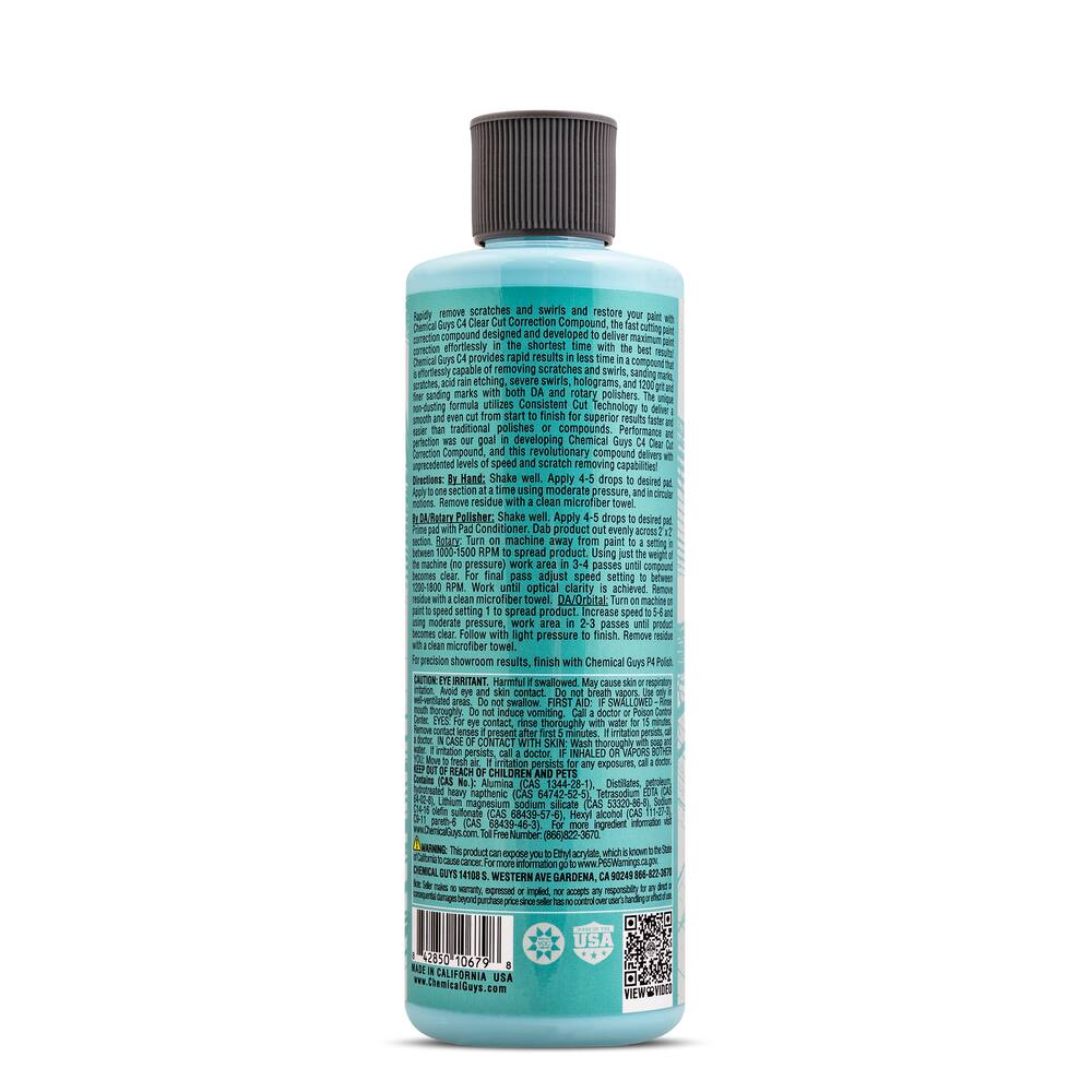 Chemical Guys C4 Clear Cut Correction Compound, 473-mL