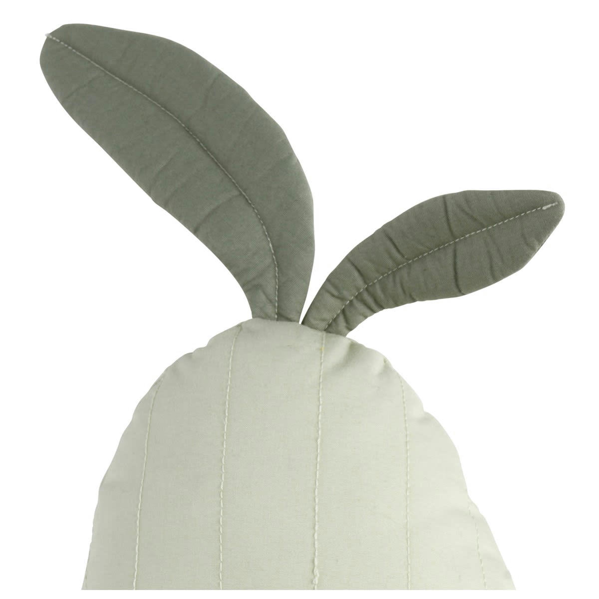 BOTANICA - Coussin déco poire 23x36cm en coton Vert tilleul