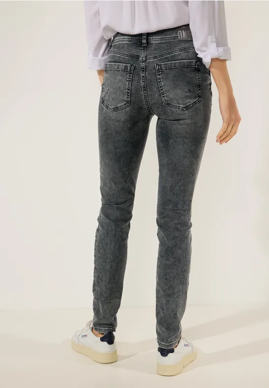 Graue Slim Fit Jeans