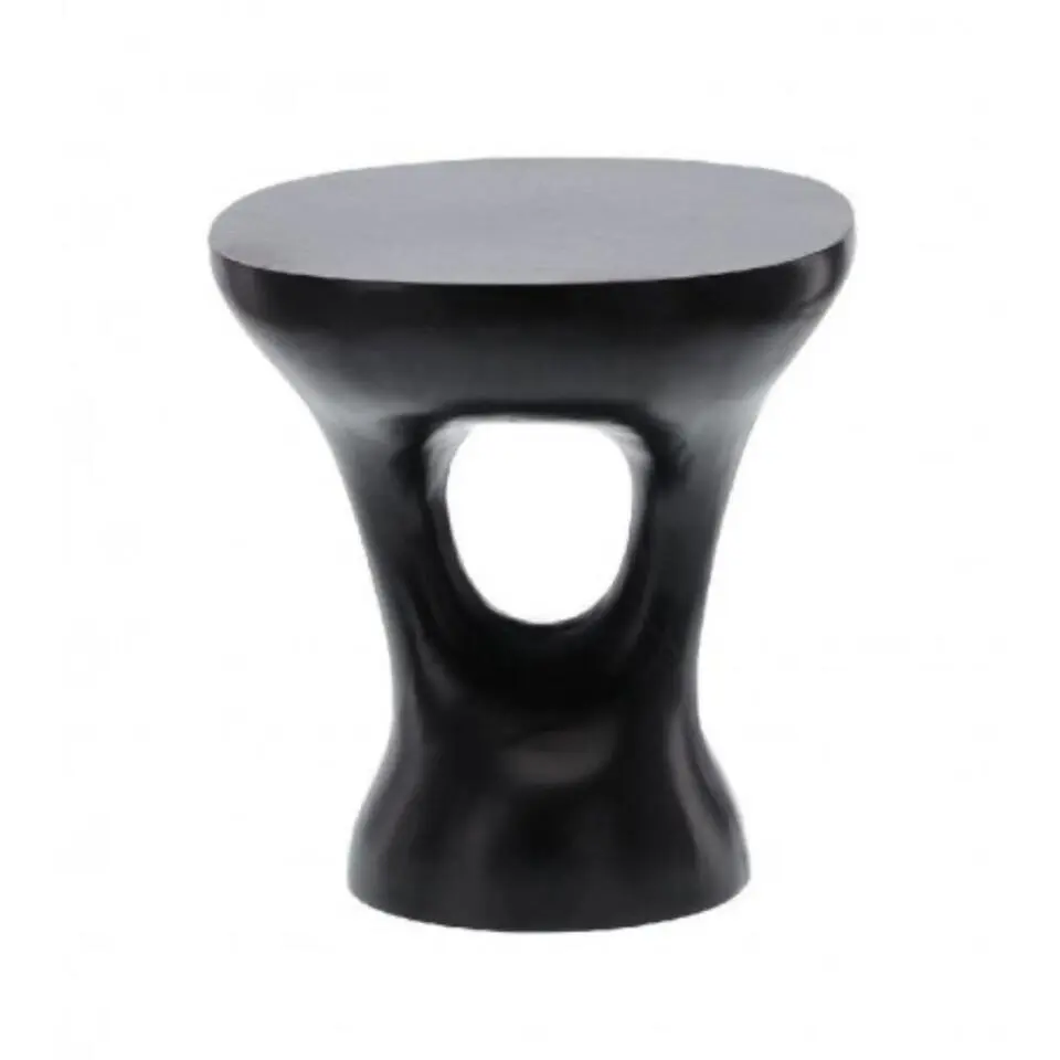 Salontafel Zwart Metaal - 43x40x46cm - Amelie