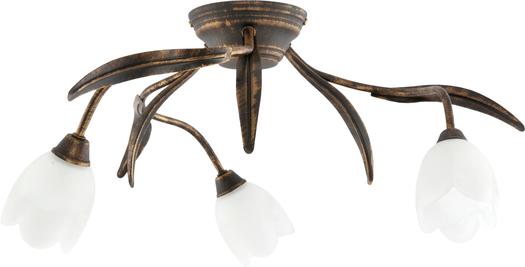 Lampa sufitowa klasyczna EDYLIT retro 3xE14 MARKOS LATTE 10-732