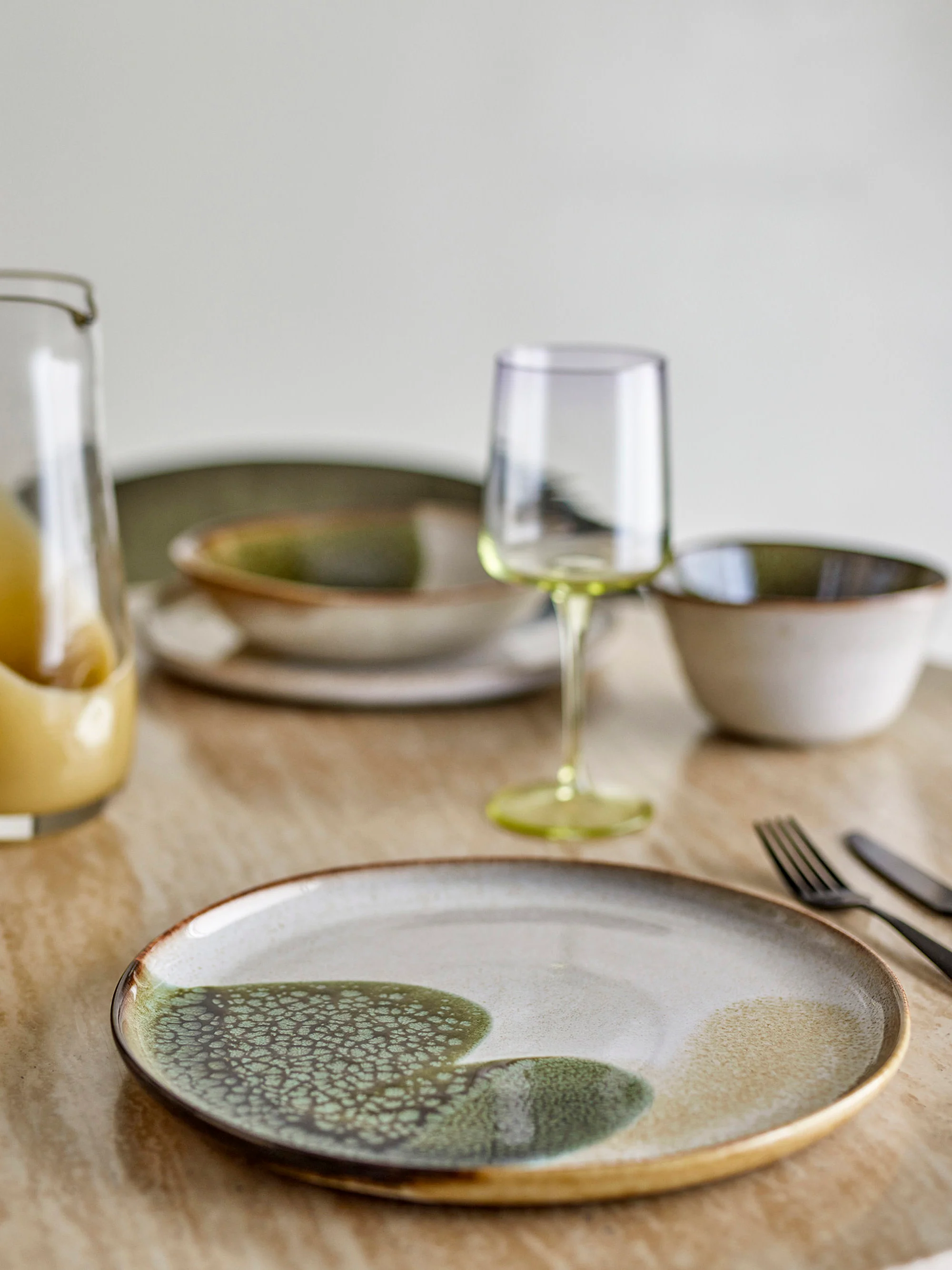 Handbemaltes Geschirr-Set Jules, 4 Personen, 12er-Set
