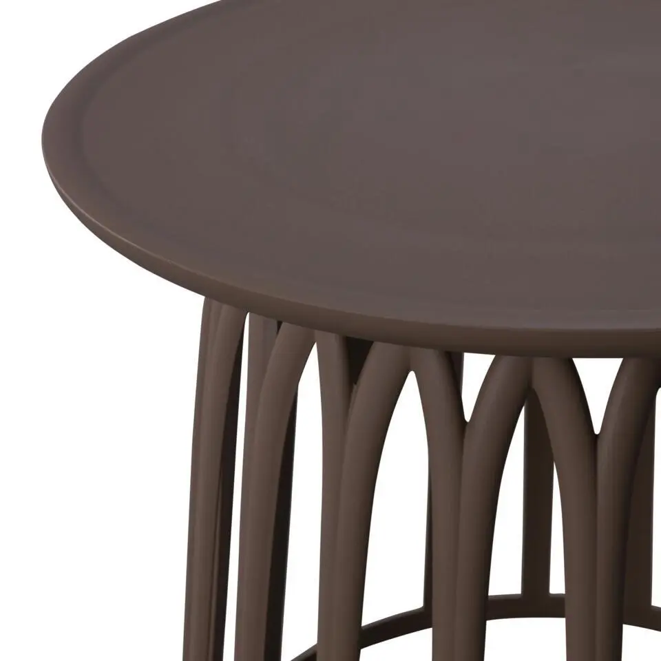 BOY TUIN BIJZETTAFEL KUNSTSTOF PAARS/BRUIN - 1PC