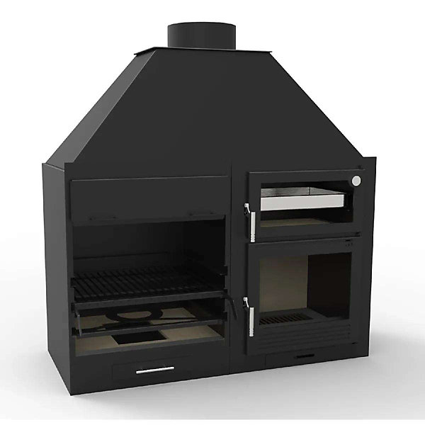 Barbecue charbon bois FM FUSION 140 avec four