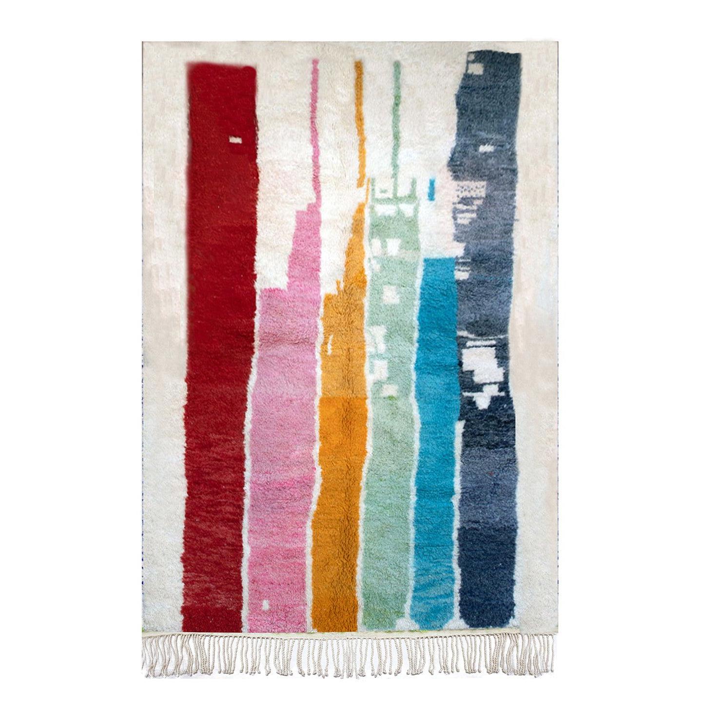 AFK Living vloerkleed Berber - handgemaakt - Wol - 140 cm x 200 cm