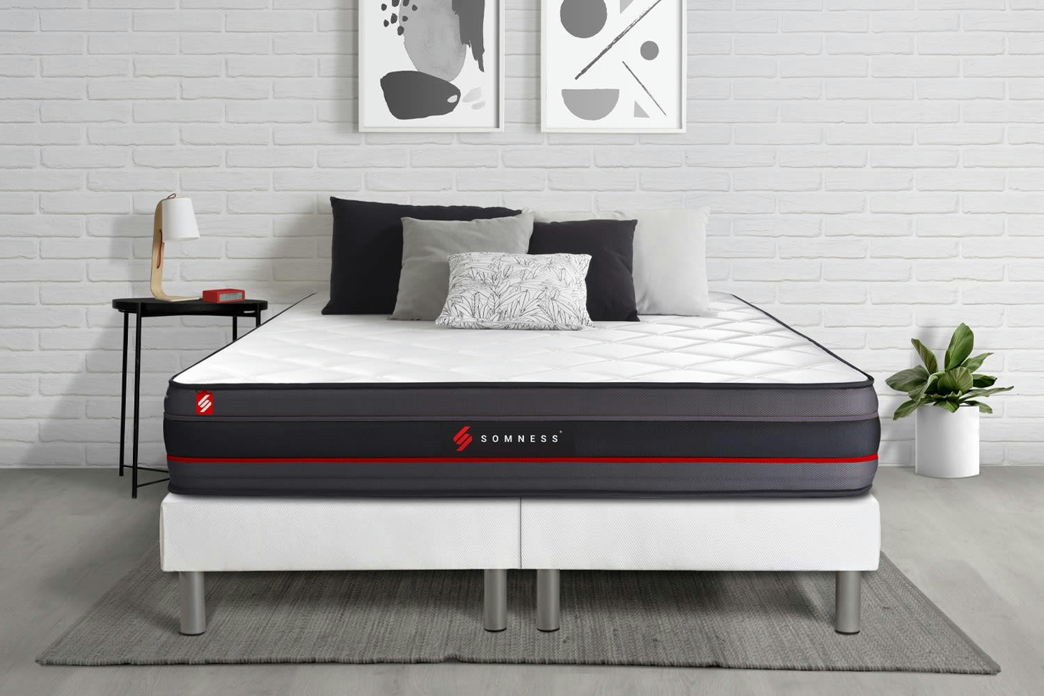 REGEN - Ensemble 160x200 Mémoire de forme double sommiers