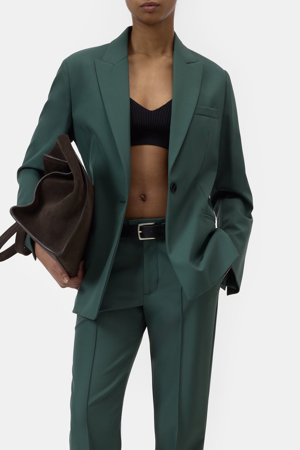 Blazer mit breitem Revers