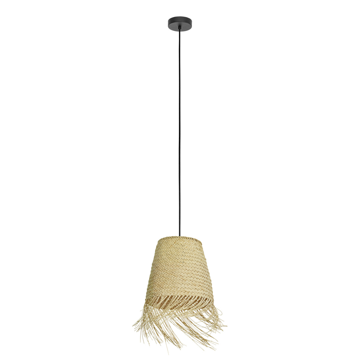 EGLO  hanglamp Aycliffe - e27 - ø 30 cm - zwart/hout