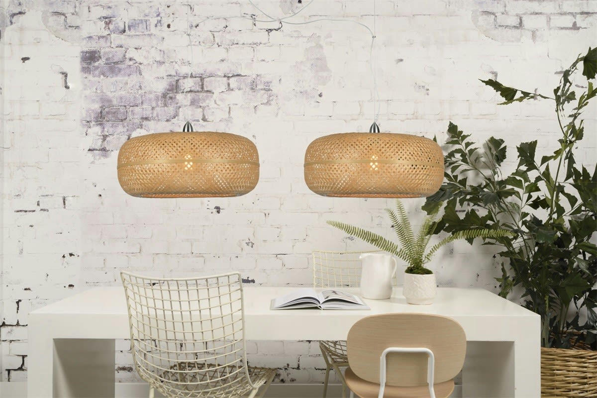 PALAWAN - Suspension double en bambou L180cm
