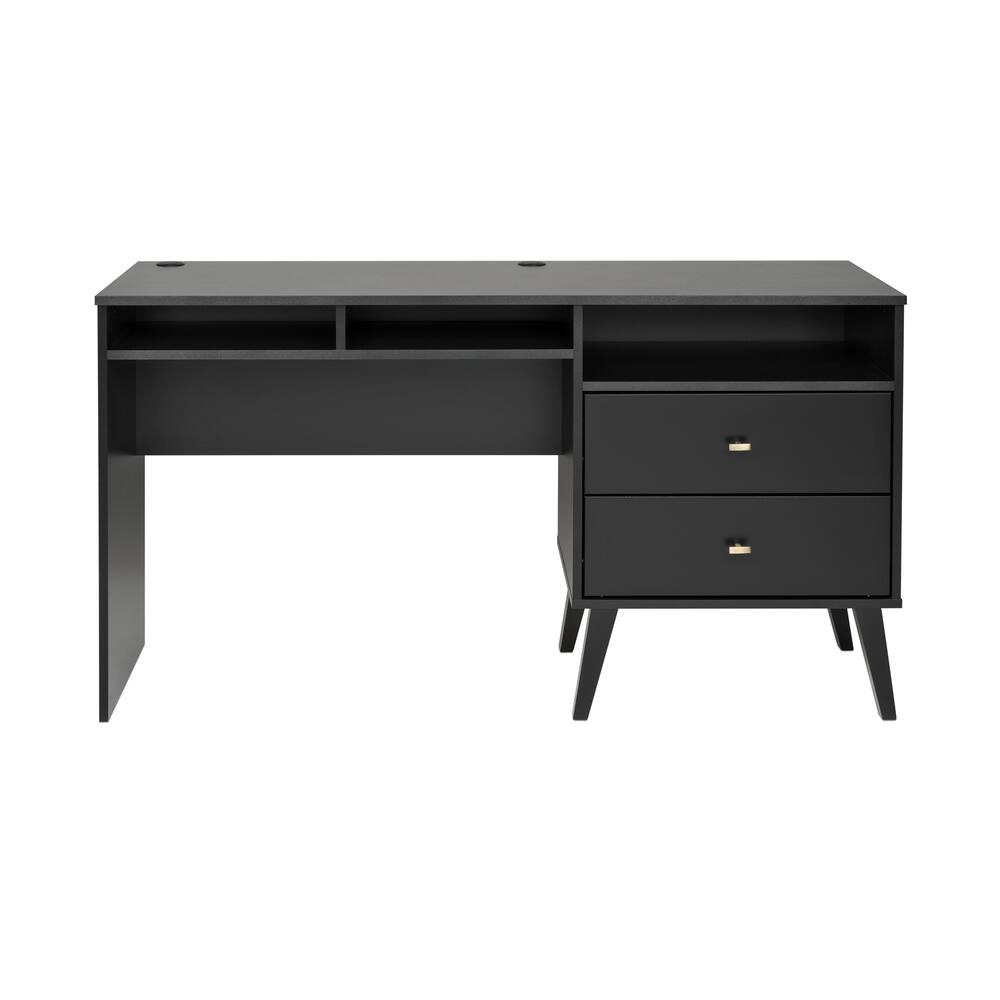Prepac 2-Drawer Milo Desk with Side Storage